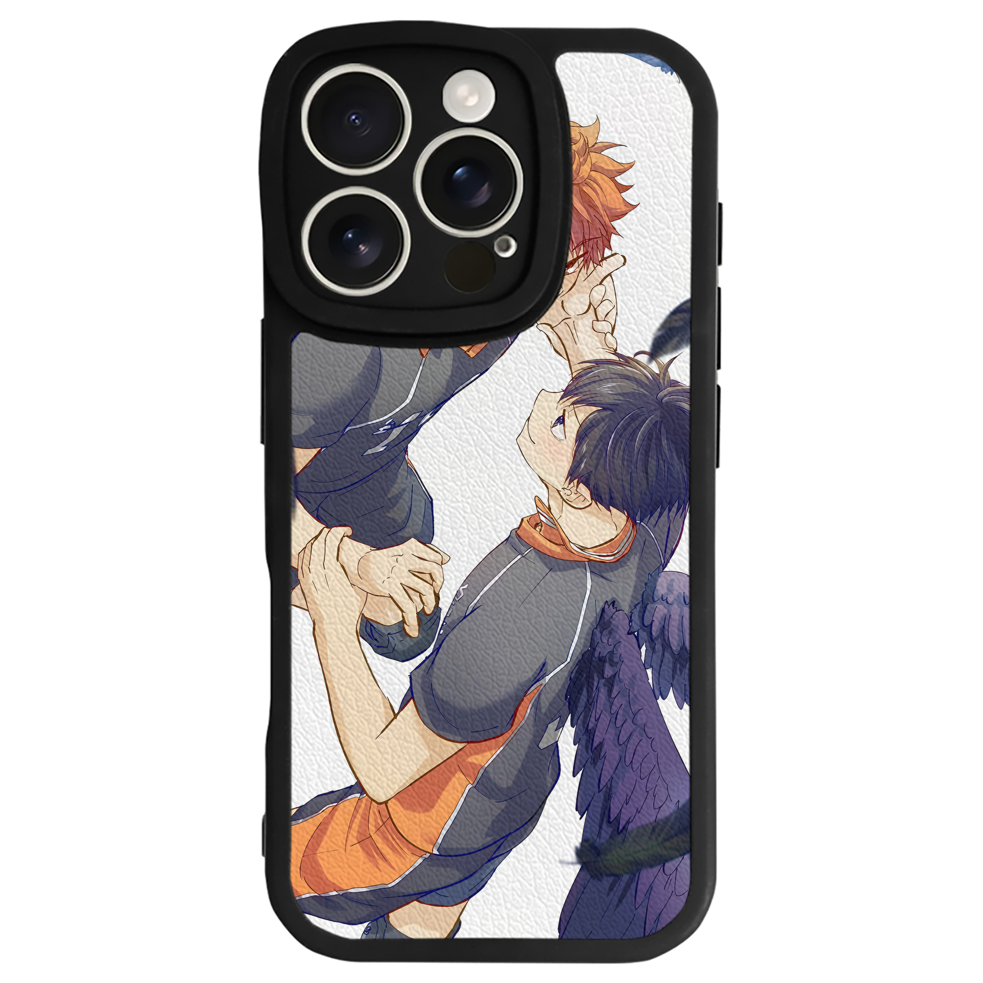 （画像用） ハイキュー!! Haikyu!! 【iPhone 16シリーズ対応】シリコンスマホケース（レザー調） 材質：シリコン